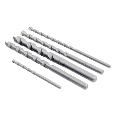D-36033 - Juego de Brocas para Concreto / 5 Piezas / Zanco Recto / Carburo de Tungsteno / 3/16" a 1/2" / Compatible SDS-Plus 3/8" (10 mm)