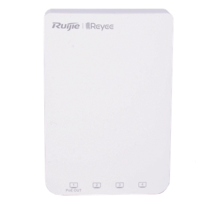 RG-RAP1200(P) - Punto de Acceso Wall Plate / Wi-Fi 5 / 1267 Mbps / MU-MIMO 2x2 / 5 Puertos Gigabit / PoE Out / Mesh / Beamforming