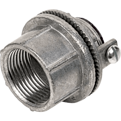 HUB-WH-5G - Conector hermético / Zinc 1-1/2" / Tornillo a tierra / Intemperie / Áreas clasificadas NEC