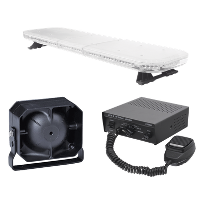 X67RBAKIT3 - Kit de Equipamiento para Unidades de Seguridad Pública / Barra LED 88 LEDs / Sirena 100W / Bocina 100W / IP65 / 118 cm (46.5 in)