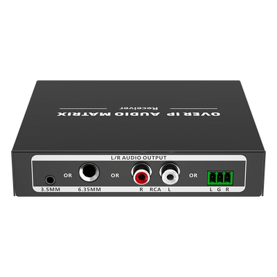 TTMOIPARX - Receptor de Audio sobre IP / PCM 2.0 / Transmisión 120 m (393.7 ft) / Matriz 256x256 / Múltiples Interfaces Analógicas / Protección ESD / Bajo Consumo ≤2 W