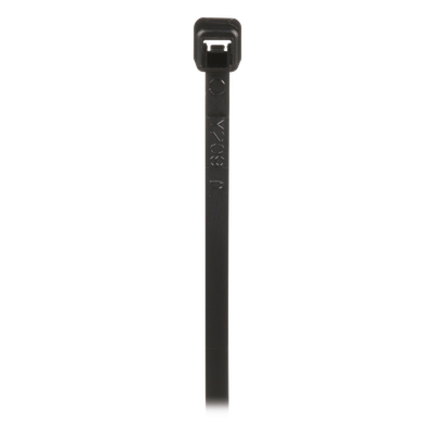 PLT2M-M0 - Cincho de Bloqueo / 203 mm (8 in) largo / 2.5 mm ancho / Nylon 6.6 UV / Negro / 1000 pz