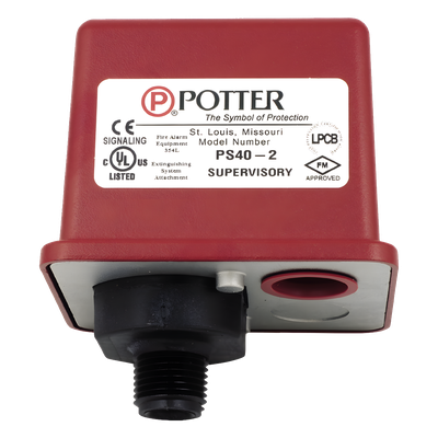 PS401A - Supervisor de Doble Switch de Presión / SPDT / 10-60 PSI / 10-100 PSI Ajustable / Cámara Aislada
