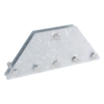 SP202050G6R - Placas Igualadoras de Retenida / 6 Retenidas / Acero Galvanizado por Inmersión / Kit con Tornillería y Separadores