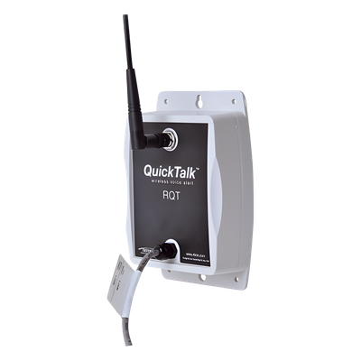 RQT-452 - Alarma y Monitoreo Inalámbrica por Voz / UHF 450-470 MHz / 2W / 4 Entradas Programables / Alcance 7,000 Transmisiones / 6 Baterías AA