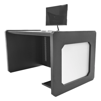 DESK01/B - Escritorio de Monitoreo Profesional / 1300 x 750 x 800 mm / Metal de Alta Resistencia / Tapas Retirables / 100 kg / Gris Oxford