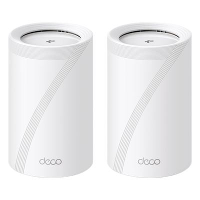DECO-BE65-2PACK - Sistema Mesh Wi-Fi 7 / Triple Banda BE9300 Mbps / 2 Puertos 2.5 GbE Auto WAN/LAN / 4 Antenas Internas / AI Roaming / HomeShield