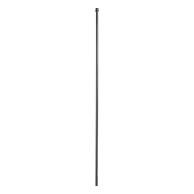 SYS-POST-ESQ-6B - Poste de Esquina para Cerca Electrificada / 6 Aisladores / Acero Galvanizado Cal. 18 / Altura 1.4 m (4.6 ft) / Pintura Negrra Electroestática
