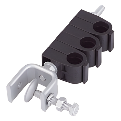 SHK-78-3-P - Sujetador de cables / 3x 7/8 pulg / Instalación en ángulo / Acero inoxidable / 152.40 mm (6.00 pulg) altura