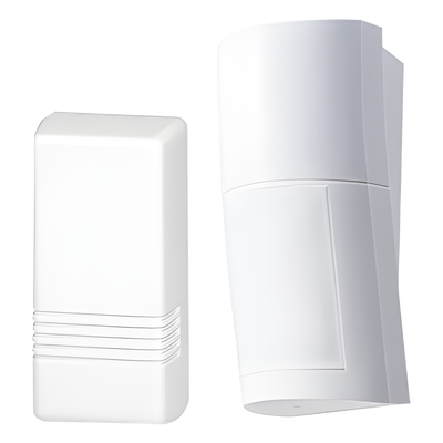 QXI-R-WH - Detector PIR Exterior Inalámbrico / 120° / 12 m (40 ft) / Montaje Ajustable 0.8 a 2.7 m (2.6 a 8.9 ft) / 2 Zonas Independientes / IP Compatible