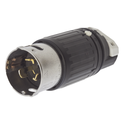 HUB-CS8-365C - Enchufe Macho Trifásico con Bloqueo / 50 A / 250 VCA / 3 Fases 4 Hilos / Nylon Industrial / -40°C a 75°C / 21.08-31.75 mm