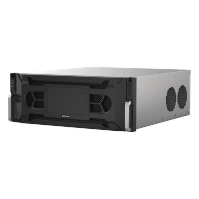 IDS-96128NXI-I24(C) - NVR IP / 128 Canales / 12 Megapixel (4K) / 24 Bahías HDD / Throughput 512 Mbps / RAID Hot Swap / Reconocimiento Facial 500,000 Rostros