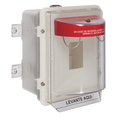 STI-1200A-ES - Protector Universal para Estación Manual / Policarbonato UV / Empotrado 4 pulgadas / NEMA 3R / -40°F a 250°F / UL/cUL/ADA