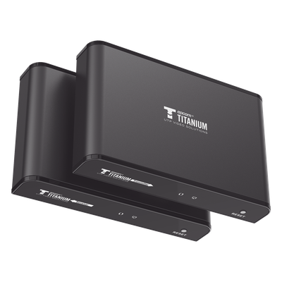 TT-383-PRO-4.0 - Kit Extensor HDMI para distancias de 120 metros / Resolución 1080P a 60Hz / Cat 6 / Soporta conexión Uno a Uno y Uno a Muchos / Soporta hasta 253 Rx / Salida Loop / Baja Latencia / Uso 24/7 / Soporta HDbitT / Compatible con Switch Gigabit