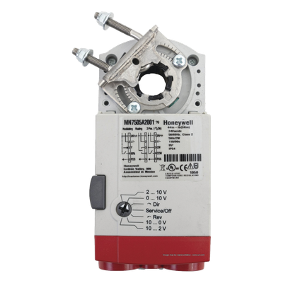 MN7505A2001/U - Actuador de Acoplamiento Directo / 34 N·m (300 lb-in) / Control Modulante 24 VAC / 0-10 VDC / 2-10 VDC / 4-20 mA / 95 s / 60,000 Ciclos / IP54