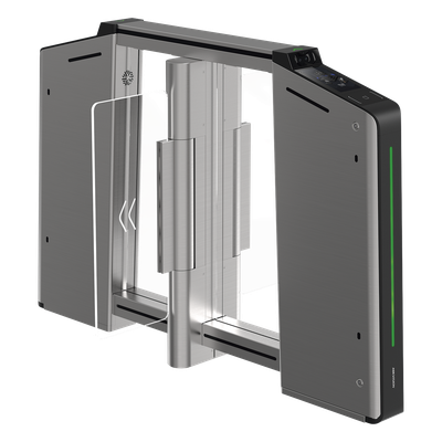 DS-K3B631TX-M/MPIQL-DP65 - Torniquete Inteligente Central / Reconocimiento Facial Integrado / Acero Inoxidable SUS304 / Carril 65 cm (2.13 ft) / Terminal Central para Expansión de Carriles