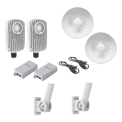 C6XPTPKIT4 - Kit de radios inalámbricos / 1.75 Gbps PtMP / 5.1-6.4 GHz / 25 dBi / IP67 / 492 pies de alcance