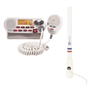 MRF45D/KIT5206 - Kit de radio marina / 25 W / Antena fibra de vidrio 2.4 m / 7.9 ft / Cable RG-58 4.5 m / 14.8 ft / DSC / Triple cobertura canales