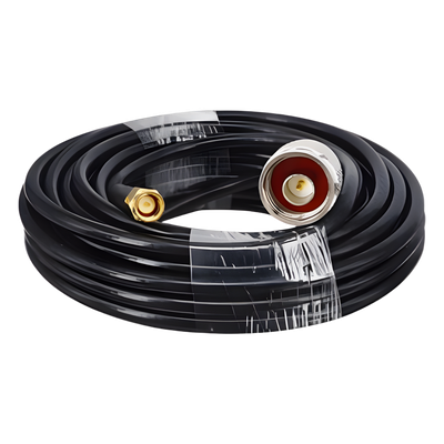 NX9775/C10 - Cable Coaxial / Baja Pérdida / 10 m (32.8 ft) / Impedancia 50 Ω / Operación 5-3000 MHz / Apantallamiento >90 dB / Conectores N y SMA Macho