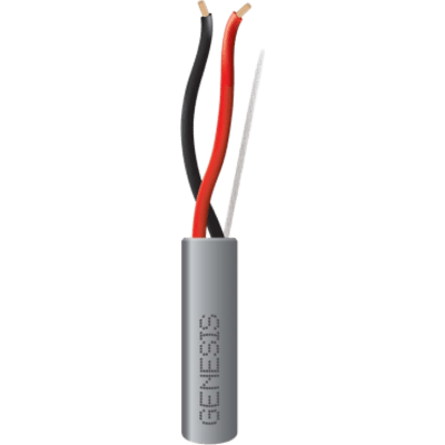 2114-1109 - Bobina de 305 m (1000 ft) / Cable para Alarma 2x18 AWG / Riser / Gris