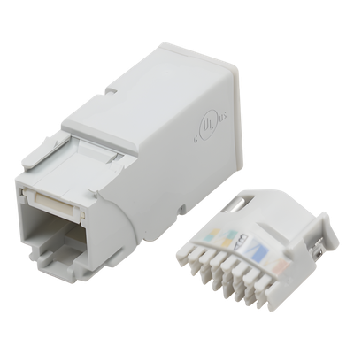 Z6A-PB - Conector UTP / Cat6A / Terminación T568A/B / Conductor 22-26 AWG / Diseño Compacto Apilable / 1.48mm Máx. Sobre Aislamiento