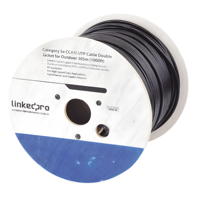 EPCAT6V2EXT - LinkedPRO PRO-CAT-6-EXT-V2 cable de red Negro 305 m Cat6+ F/UTP (FTP)