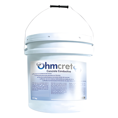 OHM-CRETO-11 - Intensificador de Tierras / Resistividad Baja / Dureza Similar al Concreto / Presentación en Polvo / Mezcla con Agua / Reducción de Tensión de Paso