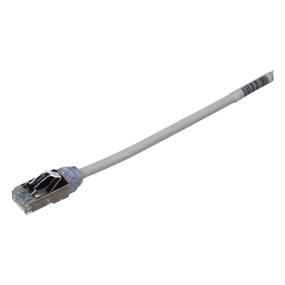 STP28X0.2MIG - Patch Cord Cat6A / 28 AWG Diámetro Reducido / S/FTP Blindado / CM/LS0H / 20 cm (0.66 pies) / Gris