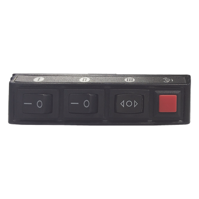 XDKQH02 - Switch de Control de Patrones de Destello / 5 Interruptores / 12 VCC / 15 A / 104 mm x 55 mm x 33 mm / 4.1 x 2.2 x 1.3 pulgadas