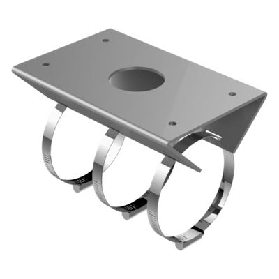 DS-1684ZJ-P-Y - Montaje de Poste para Exterior / Aleación de Aluminio / IP66 / Brazo 305mm (1 pie) / Compatible con 40+ Modelos PTZ