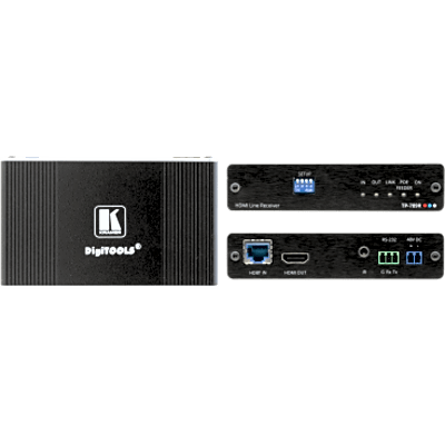 TP-789R - Receptor HDBaseT | 4K60 4:2:0 HDMI | Bidireccional PoE | RS-232 e IR | Largo Alcance