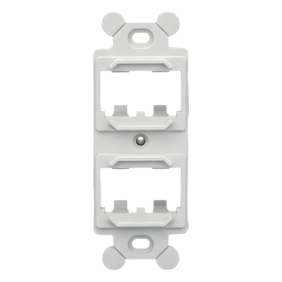 CF1064IWY - Marco de Módulo para Placas Frontales NEMA / 4 Espacios Mini-Com / Montaje en Superficie / ABS Resistente / Blanco Mate