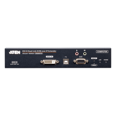 KE6920T - Transmisor KVM over IP 2K DVI-D Dual-Link | Dual SFP | PoE | Resolución hasta 2560 x 2048 | Transmisión sin pérdidas | Alimentación redundante | Gestión Centralizada CCKM