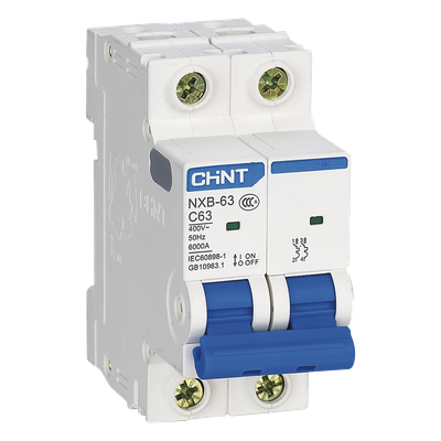 NXB632PC20 - Interruptor Termomagnético / 2 Polos / 20 A / 6 kA / Riel DIN / 110-415 Vca / -40 °C a 70 °C
