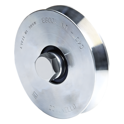 1150-1050-001 - Rueda de 12 cm / Con Capacidad Para Puertas de Hasta 240 kg / Sin Soporte / Canal Tipo "V"