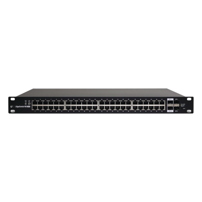 ES-48-500W - Switch Administrable / 48 Puertos Gigabit / PoE+ y PoE Pasivo 24V / 500W / 2 SFP+ 10G / Switch Fabric 140 Gbps