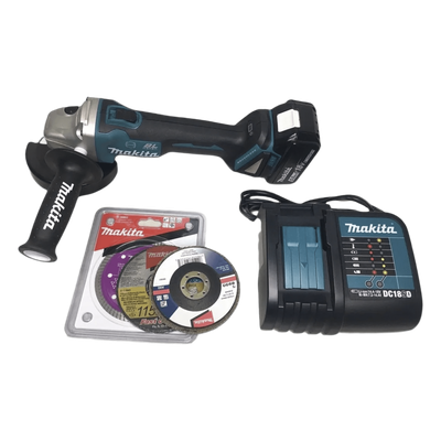 DGA456STX3 - Miniesmeril angular / 115mm (4-1/2in) / 18V Li-ION 5.0 Ah / 5,800 RPM / Brushless / Freno eléctrico / Protección contragolpe