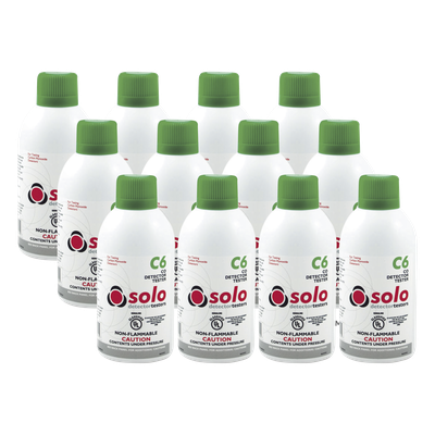 SOLOC6-BP - Latas de Gas CO / Monóxido de Carbono Genuino / No Inflamable / UL Clasificado / 12 Piezas / Uso Manual o en Dispensadores