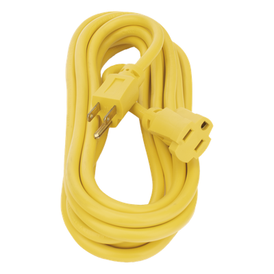 SYS-136171 - Extensión Eléctrica de Uso Rudo / 5 m (16.4 ft) / 127 V CA / 10 A / 16 AWG / NEMA 5-15R / Aterrizada