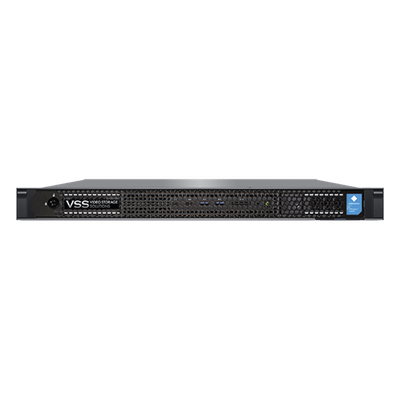 VSS-MS-21SD-V - Servidor de administración para VMS / 2 bahías HDD 3.5' / 2 M.2 SSD / 1U Rack / Core i7-9700K / 64GB DDR4 / Dual 1GbE+10GbE / Redundante 2x550W