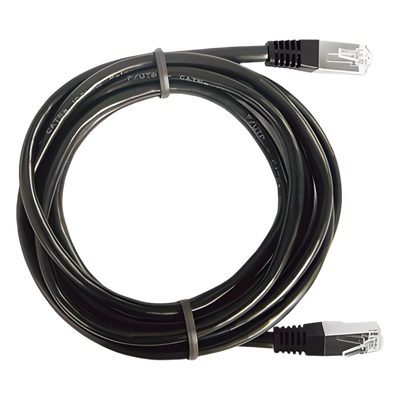 LP-FT4-050-BK - Cable de Parcheo FTP / Cat5e / 0.5m (1.64 ft) / Blindaje Global / RJ45 / Negro