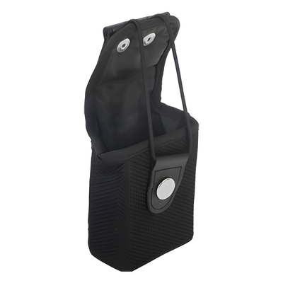 SFPU-B - Funda para Radio / Nylon Resistente / Presilla para Cinto / Correa con Broche Metálico / Ajustable 65 x 85 a 100 x 37 mm / Universal