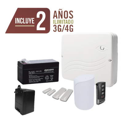 PRO4GEN2K - Panel de Alarma Cloud Híbrido / 8 Zonas Cableadas / 32 Zonas Inalámbricas / Comunicador 4G LTE-M / Programación Web / Certificación UL