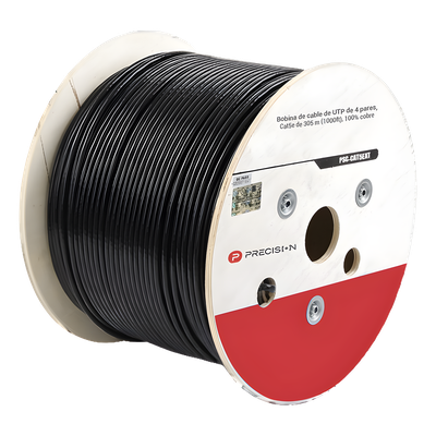 PSC-CAT5EXT-GEL - Cable UTP Cat5e / 4 Pares / 24 AWG / 305 m (1000 pies) / 100% Cobre / LDPE UV / Gel Relleno / Exterior