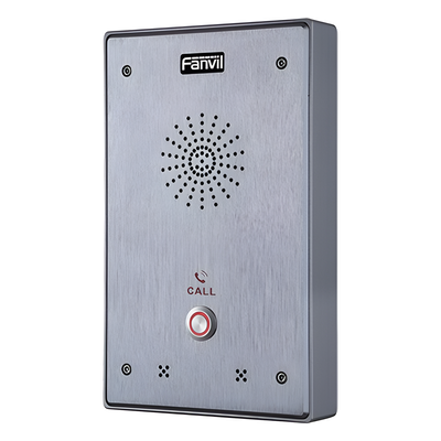 I12-01P - Intercomunicador IP, 2 líneas SIP, 2 relevadores con botón para llamada, anti-vandálico, IP65 e IK10, PoE