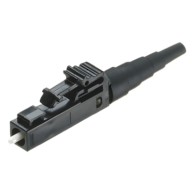 FLCSMBLY - Conector de Fibra Óptica / LC Simplex / Multimodo OM2/OM3/OM4 / Pulido en Campo / 0.1 dB / Negro
