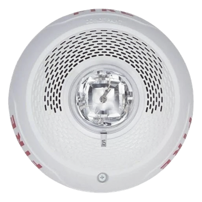 SPSCWLED - Bocina con Estroboscópico / Montaje en Techo / Flash 1 Hz / Altavoz 8' con Puente para Plafón / Diseño Compacto / Menor Consumo de Energía