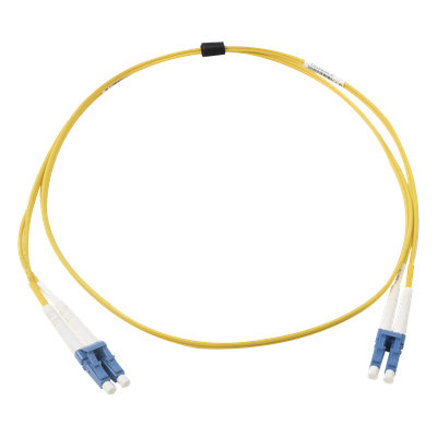 FJ2-LCULCUL-01 - Jumper de Fibra Óptica Monomodo / LC/UPC Duplex / OFNR Riser / 1 Metro (3.28 Pies) / 10 Gigabit / XGLO