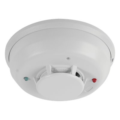 4WITAR-B - Detector de Humo y Calor / 4 Hilos / Sensor Fotoeléctrico Aislado / Térmico Fijo 57.2°C / Relevador Forma C / Sirena Integrada