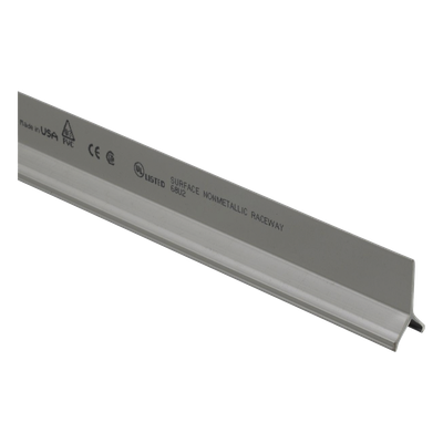 T70DW6 - Divisor para uso con canaletas T70, Material PVC Rígido, 2.4 m de Largo, Color Gris Internacional